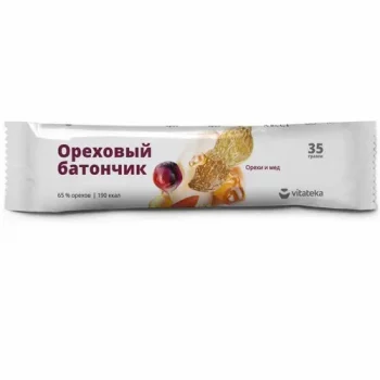 Витатека батончик мюсли орех с медом с витамином с, 35г (бад)