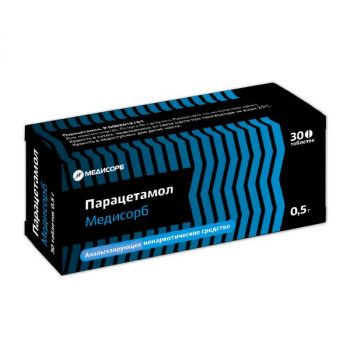 Парацетамол медисорб 0,5 n30 табл